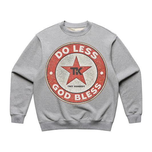 Do Less God Bless Star Crewneck